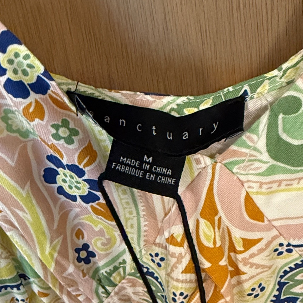 Sanctuary Multicolor Paisley Dress NWT - Picture 3 of 6